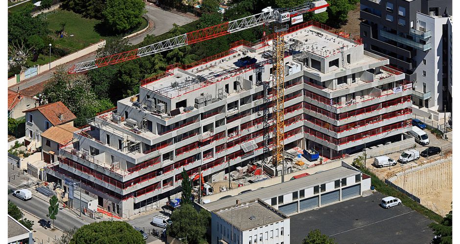 Giraud/construction/logements/Montpellier/béton/neuf