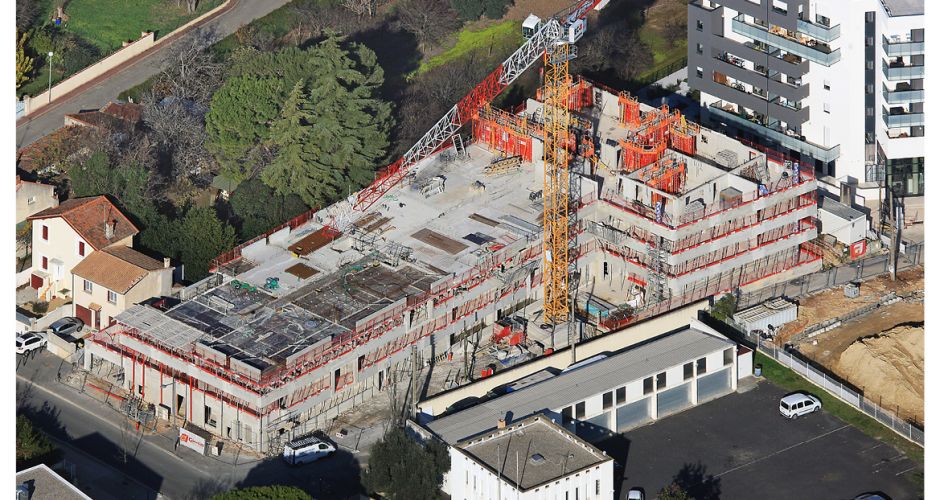 Giraud/construction/logements/Montpellier/béton/neuf