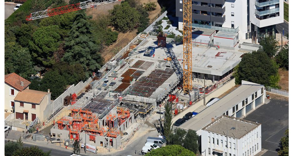 Giraud/construction/logements/Montpellier/béton/neuf