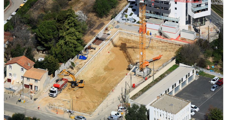 Giraud/construction/logements/Montpellier/béton/neuf