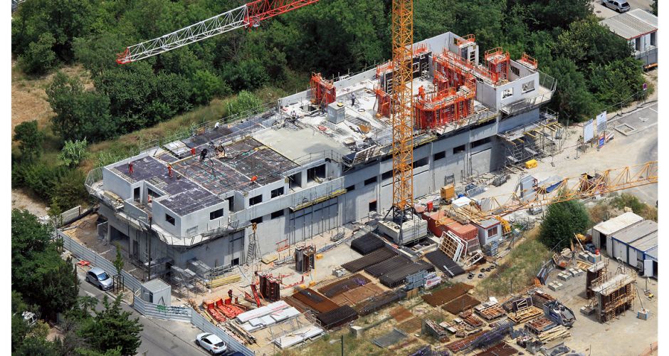 Giraud/construction/logements/Montpellier/béton/neuf