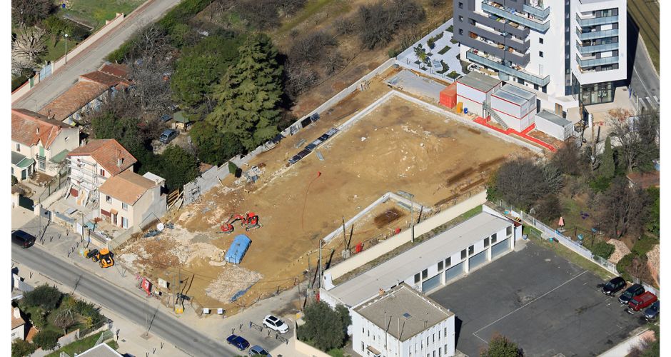 Giraud/construction/logements/Montpellier/béton/neuf