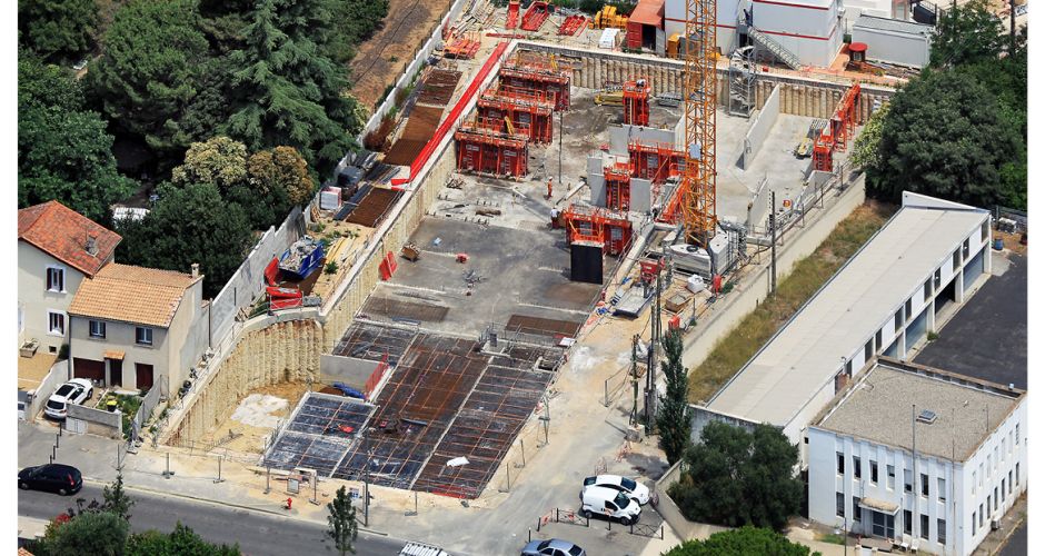 Giraud/construction/logements/Montpellier/béton/neuf