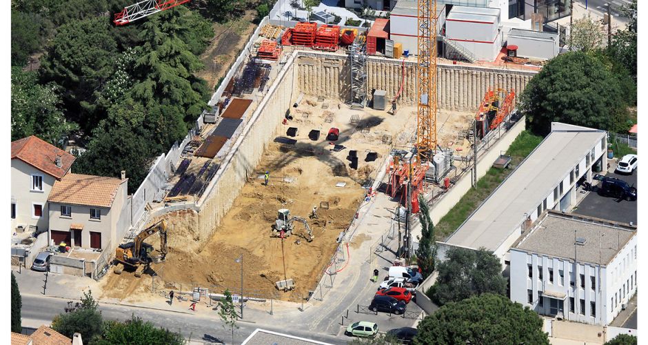 Giraud/construction/logements/Montpellier/béton/neuf