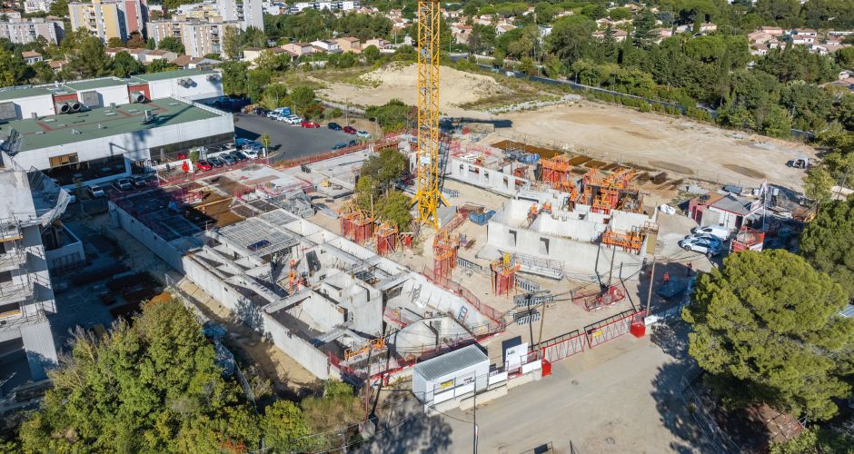 CADENZA ET CRESCENDO - Avancement chantier à fin septembre 2025 - Photographie réalisée par Drone-OPS CADENZA ET CRESCENDO