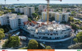 ACM ZAC POMPIGNANE - Avancement chantier à fin septembre 2025 - Photographie réalisée par Drone-OPS ACM ZAC POMPIGNANE